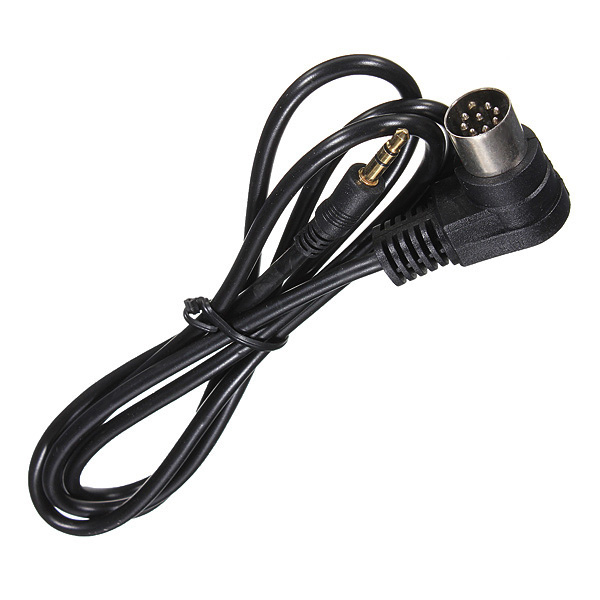 3.5mm Mini Jack AUX 8-Pin M-BUS Audio Input Adapter Cable for Alpine